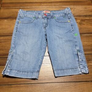No Boundaries Juniors Denim Shorts w/ Side Leg Snaps - Juniors 5